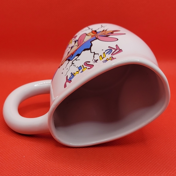 Vintage 1992 Dakin Ren & Stimpy Ceramic Coffee Cup Mug Nickelodeon - Picture 5 of 6